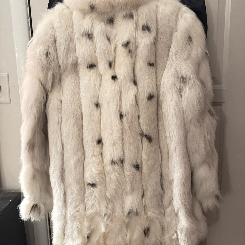 Elegant White Fur Coat